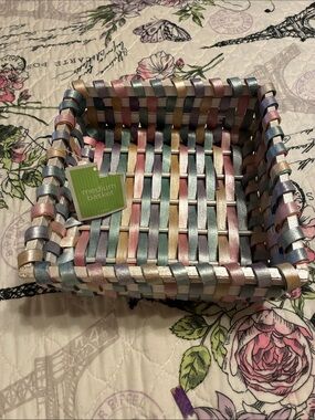 Target Pastel Multicolor Woven Square Basket